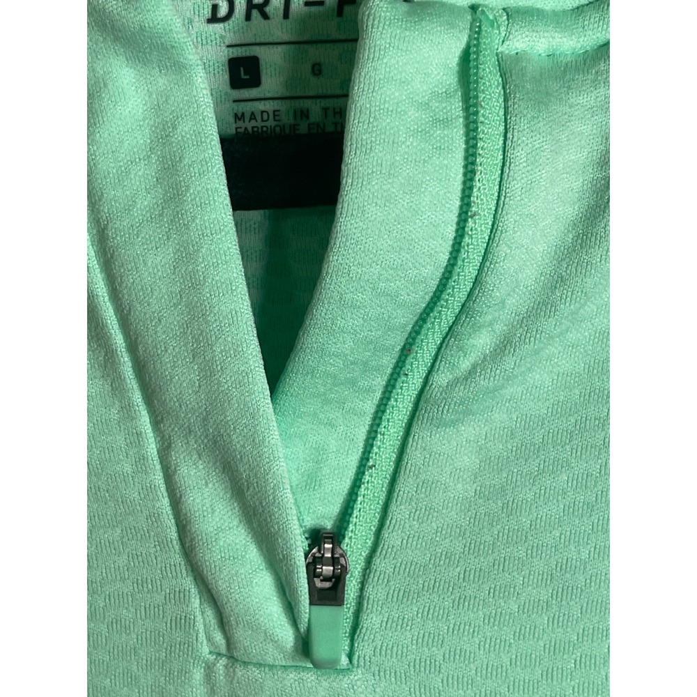 Nike Golf Dri-FIT Sleeveless Polo Shirt Mint Green Quarter Zip Womens Large - Picture 8 of 11